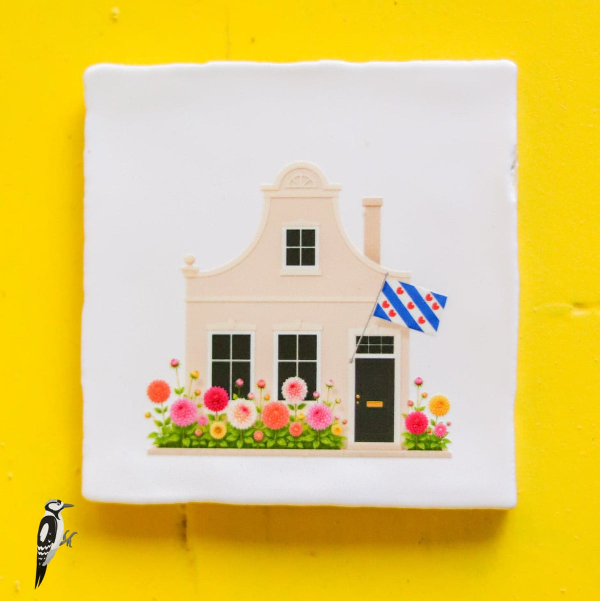Tegeltje Dahliahuisje